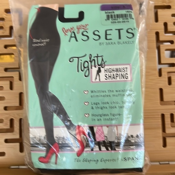 Spanx Black Size 5 High Waisted Shaping Tights New In Package - Picture 1 of 2